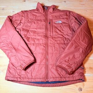 The North Face, Men’s Primaloft Puffer Jacket,  Red/Rust Color, Size Medium